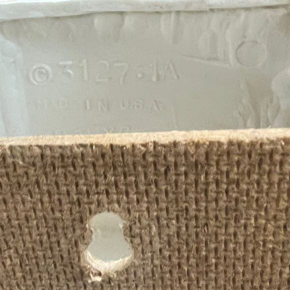 Vintage 1990 Burwood Products Co. 2 Bunny Rabbits Planters Wall Pockets - Picture 4 of 7